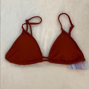 Rust Triangle Bikini Top